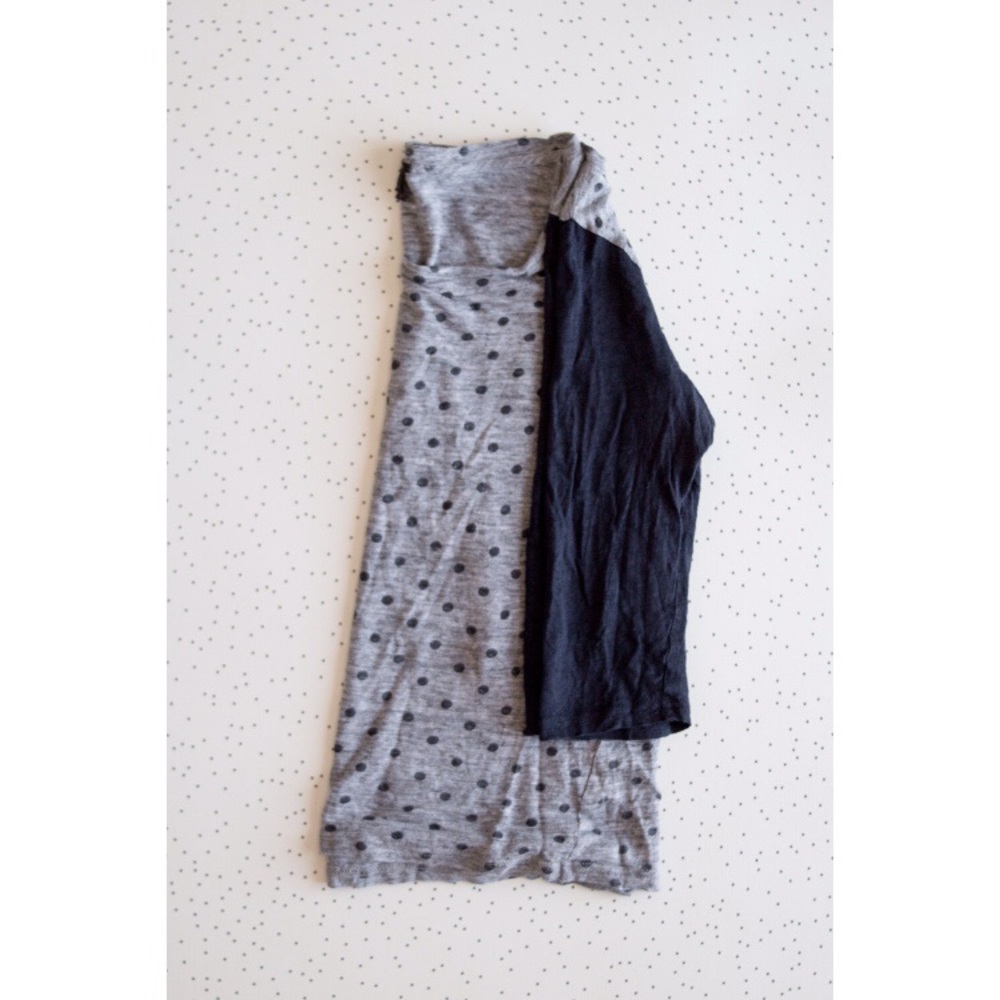 J. Crew Boatneck Polkadot Shirt